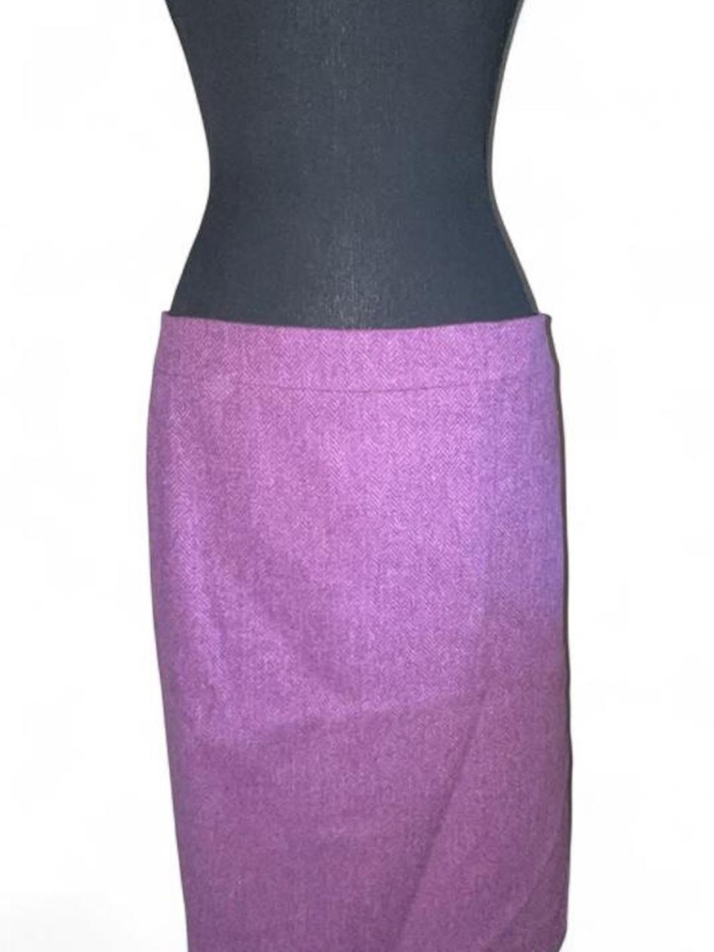 J. Crew Violet Wool-Blend Pencil Skirt